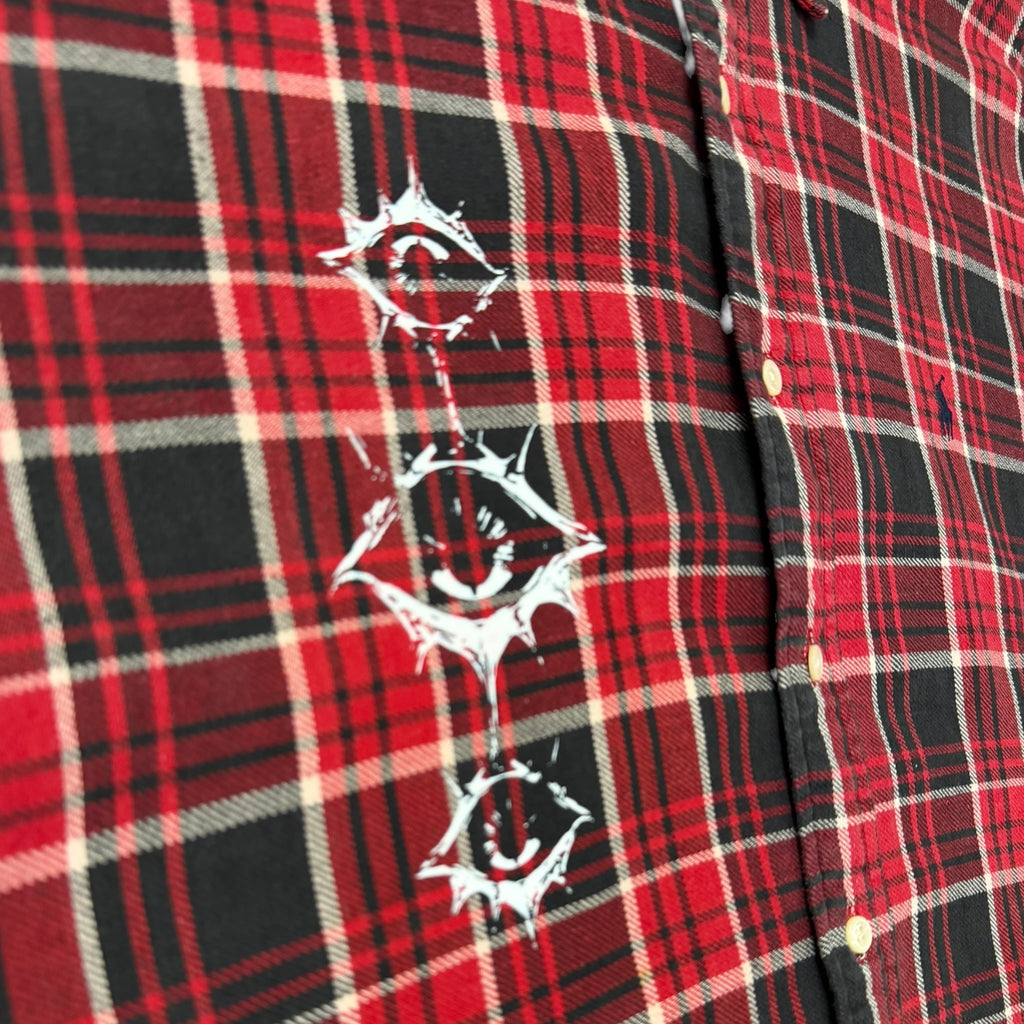 camicia vintage ralph lauren custom tg XL goth