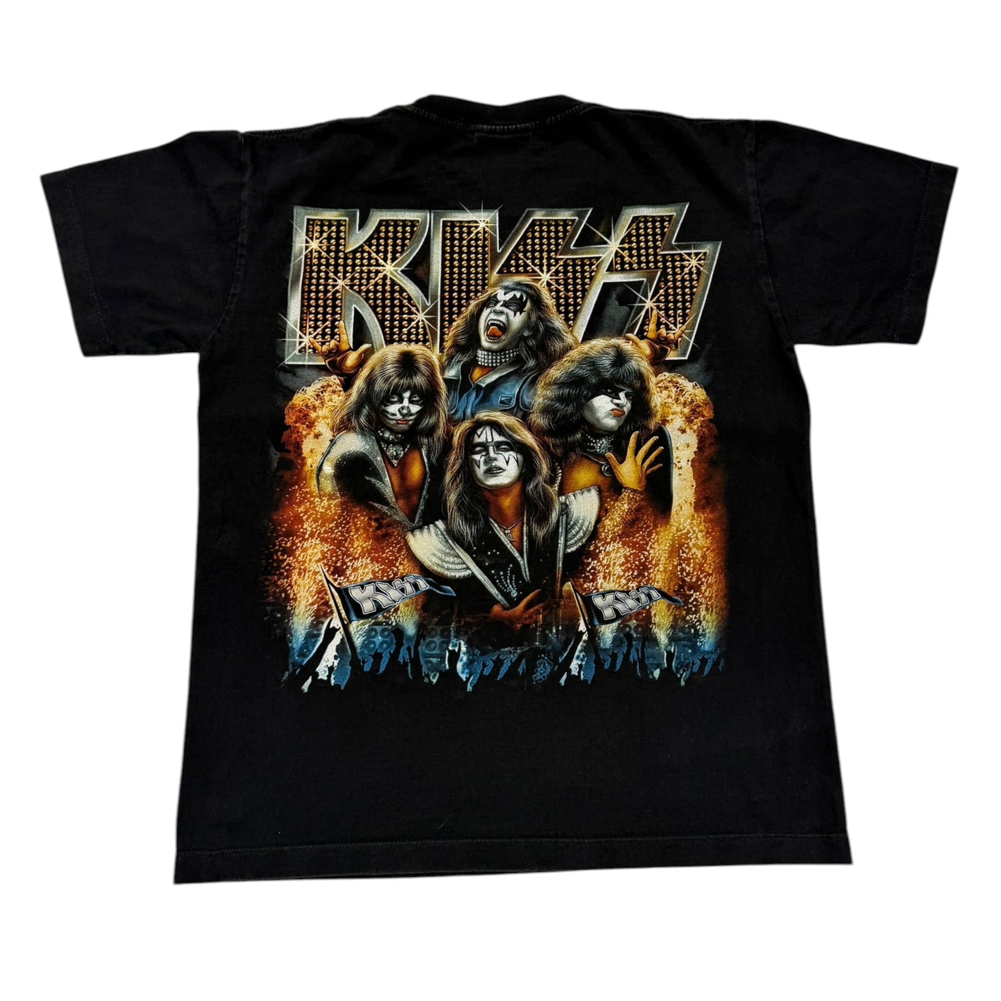 t shirt vintage con strass kisstg M