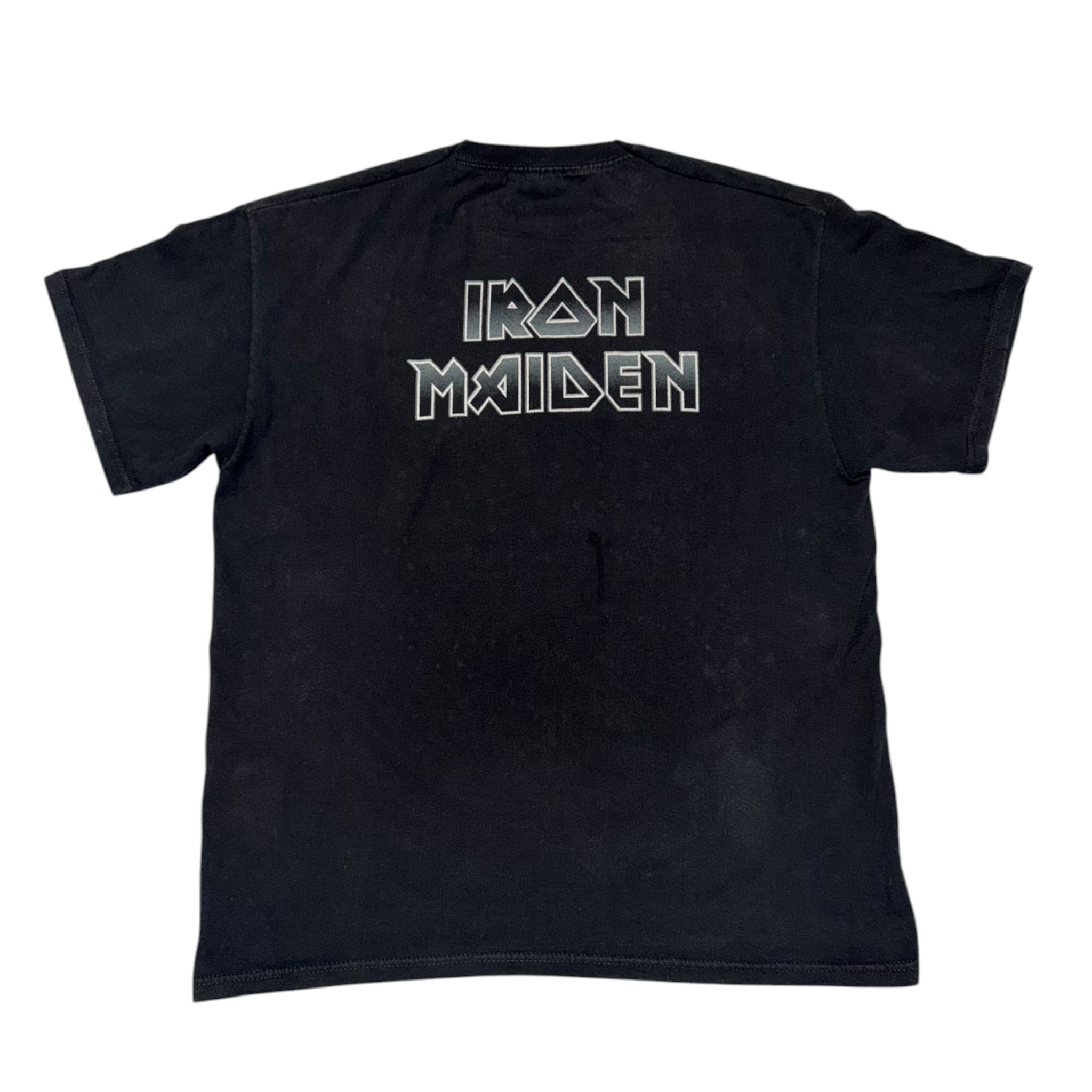 t shirt vintage con strass iron maiden tg xl