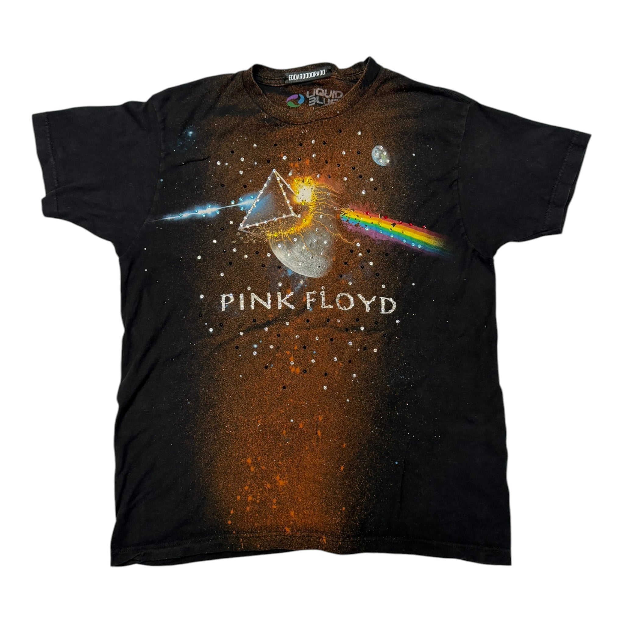 t shirt vintage con strass Pink floyd tg L
