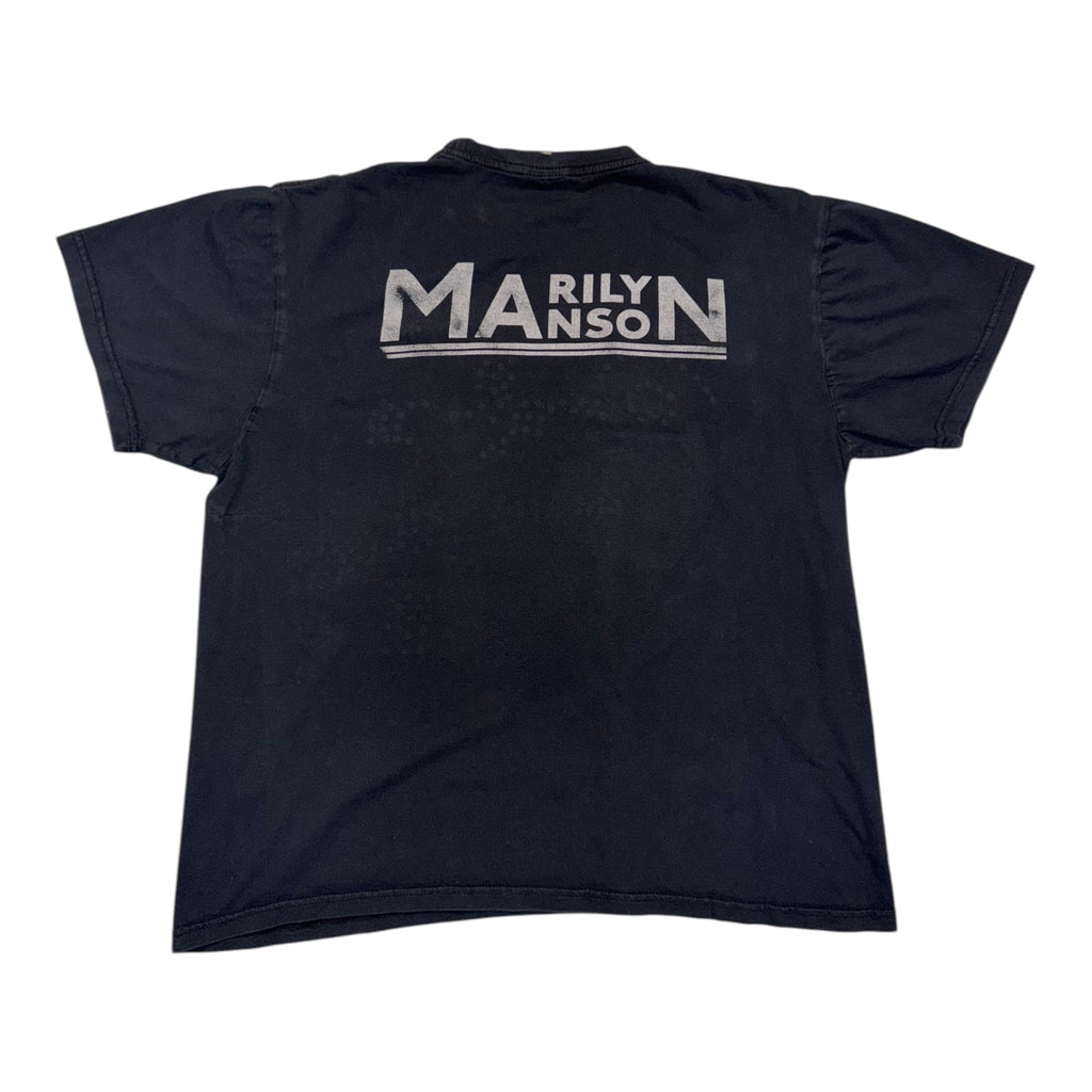 t shirt vintage con strass Marilyn Manson tg XL