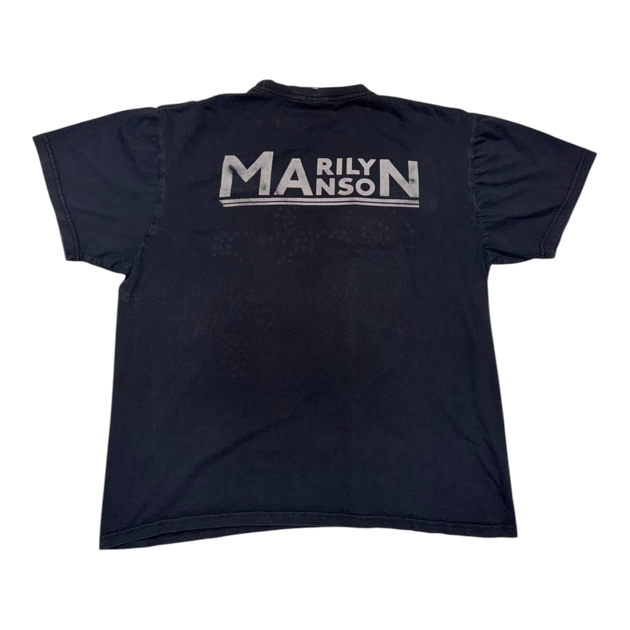 t shirt vintage con strass Marilyn Manson tg XL