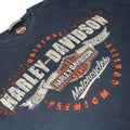 t shirt vintage con strass harley davidson tg L