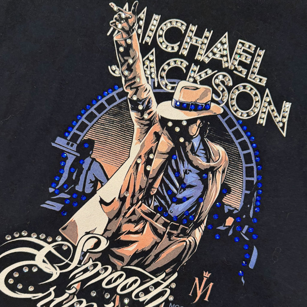 lt shirt vintage con strass michael jackson tg xl