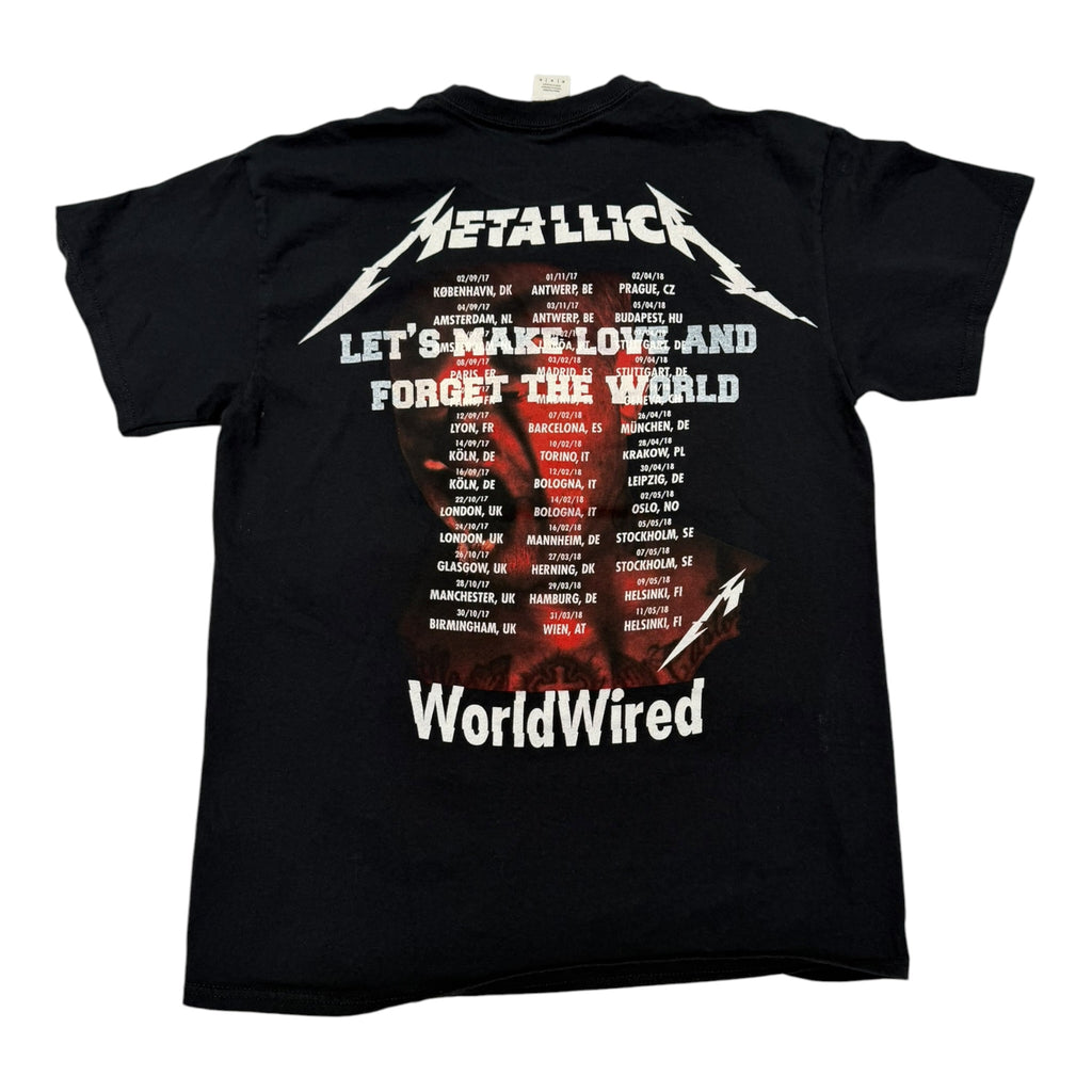 t shirt vintage sovrastampata con sigillism Metallica tg M