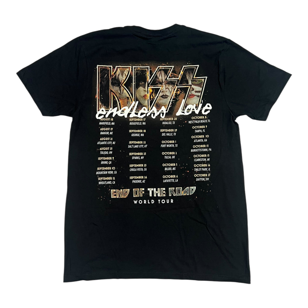 t shirt vintage con strass Kiss tg M