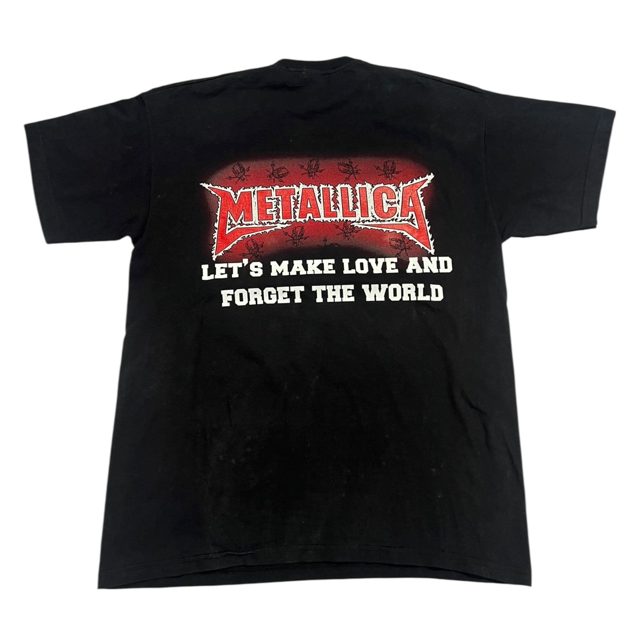 t shirt vintage con strass Metallica tg M