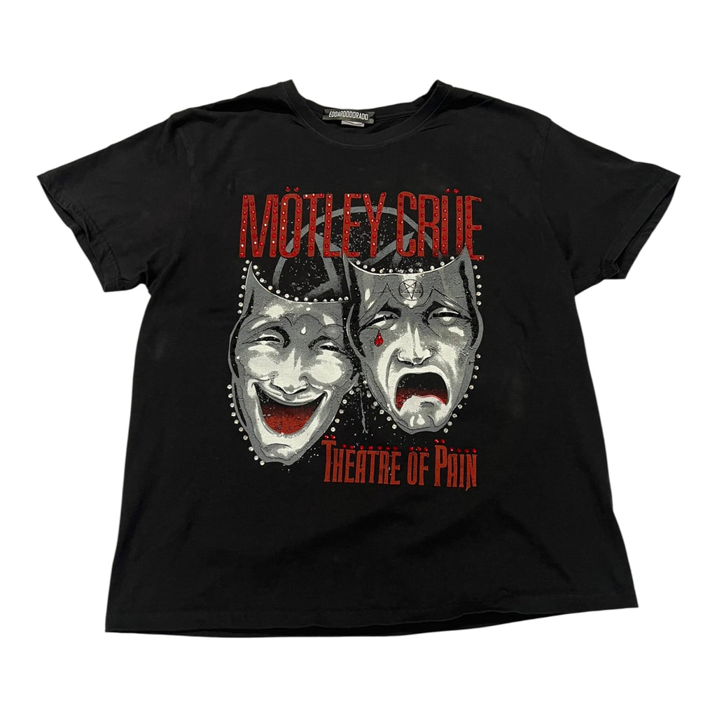 t shirt vintage con strass motley crue tg xl