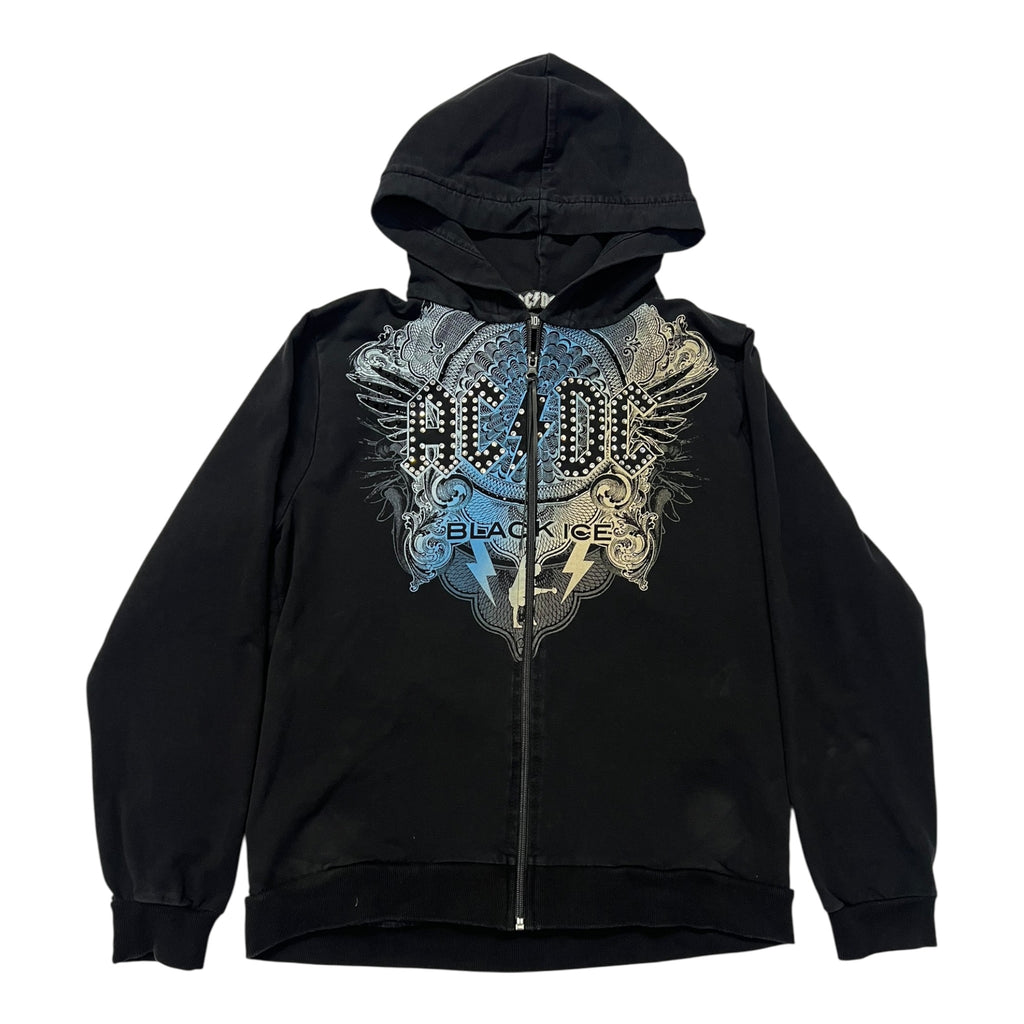 felpa vintage con strass ACDCc tg L