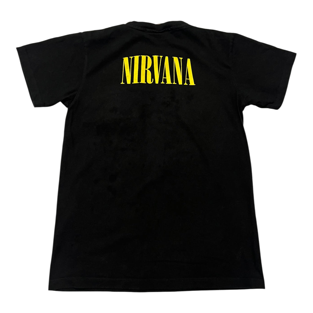 t shirt vintage con strass Nirvana tg S