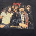 t shirt vintage con strass ACDC tg L