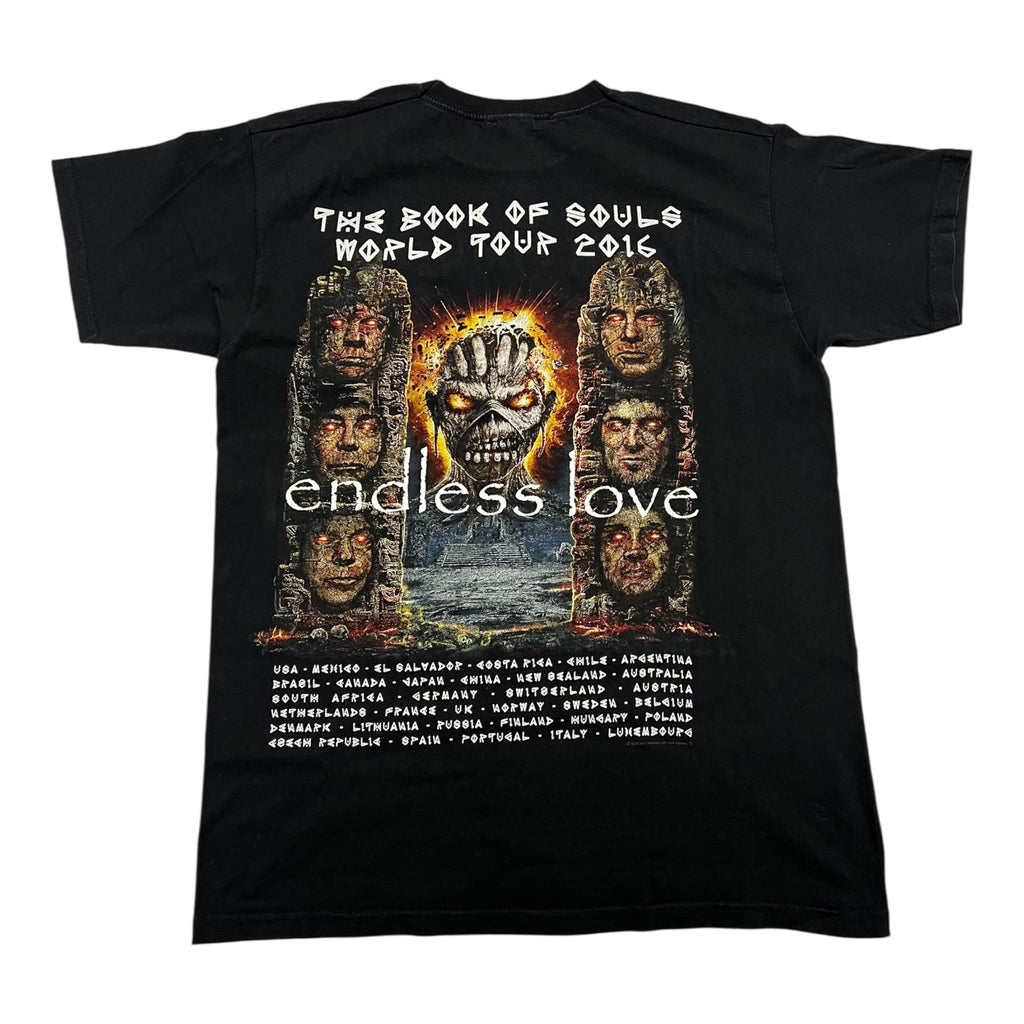 t shirt vintage con strass Iron Maiden tg M