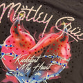 t shirt vintage con strass Motley Crue tg L crop