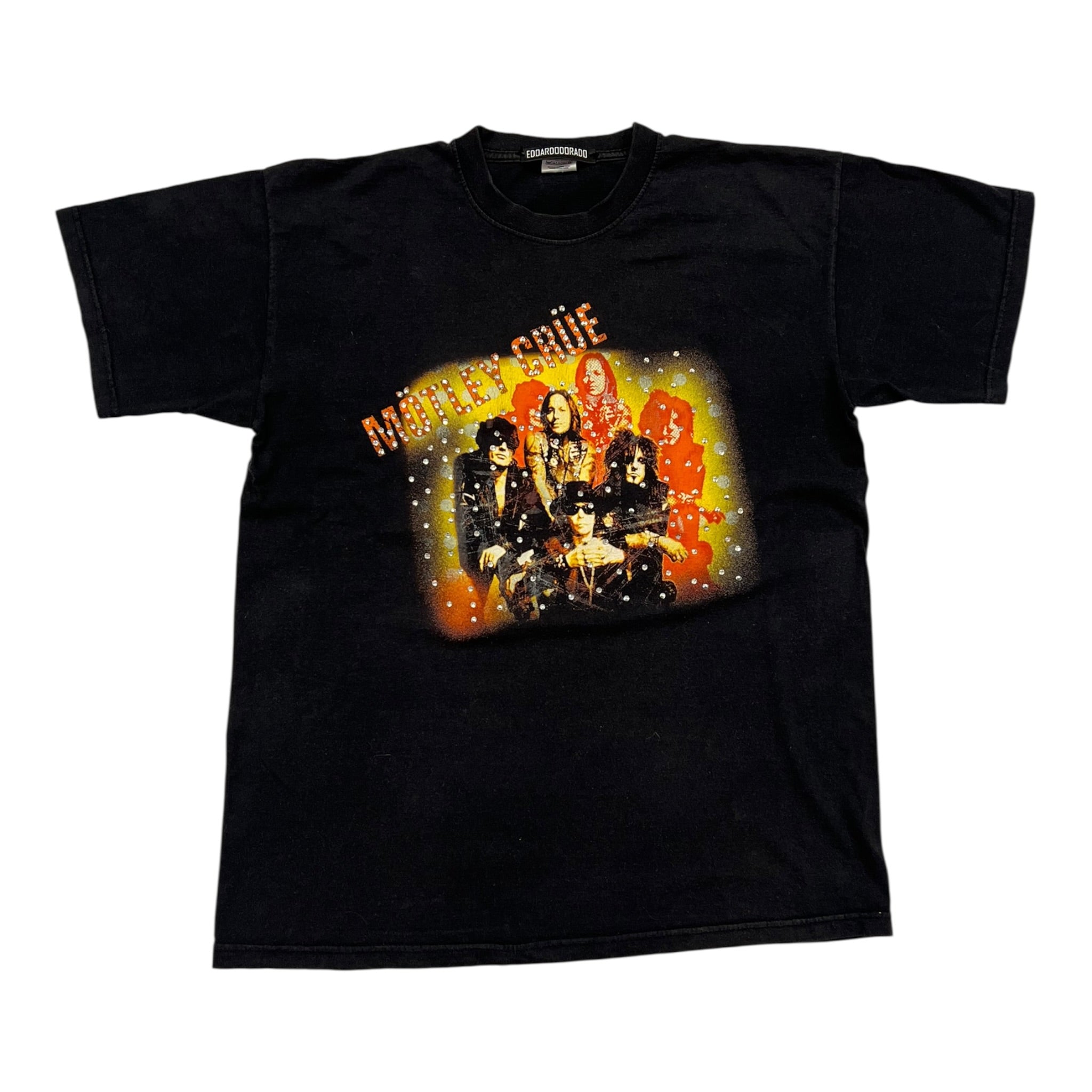 t shirt vintage con strass Motley Crue tg M