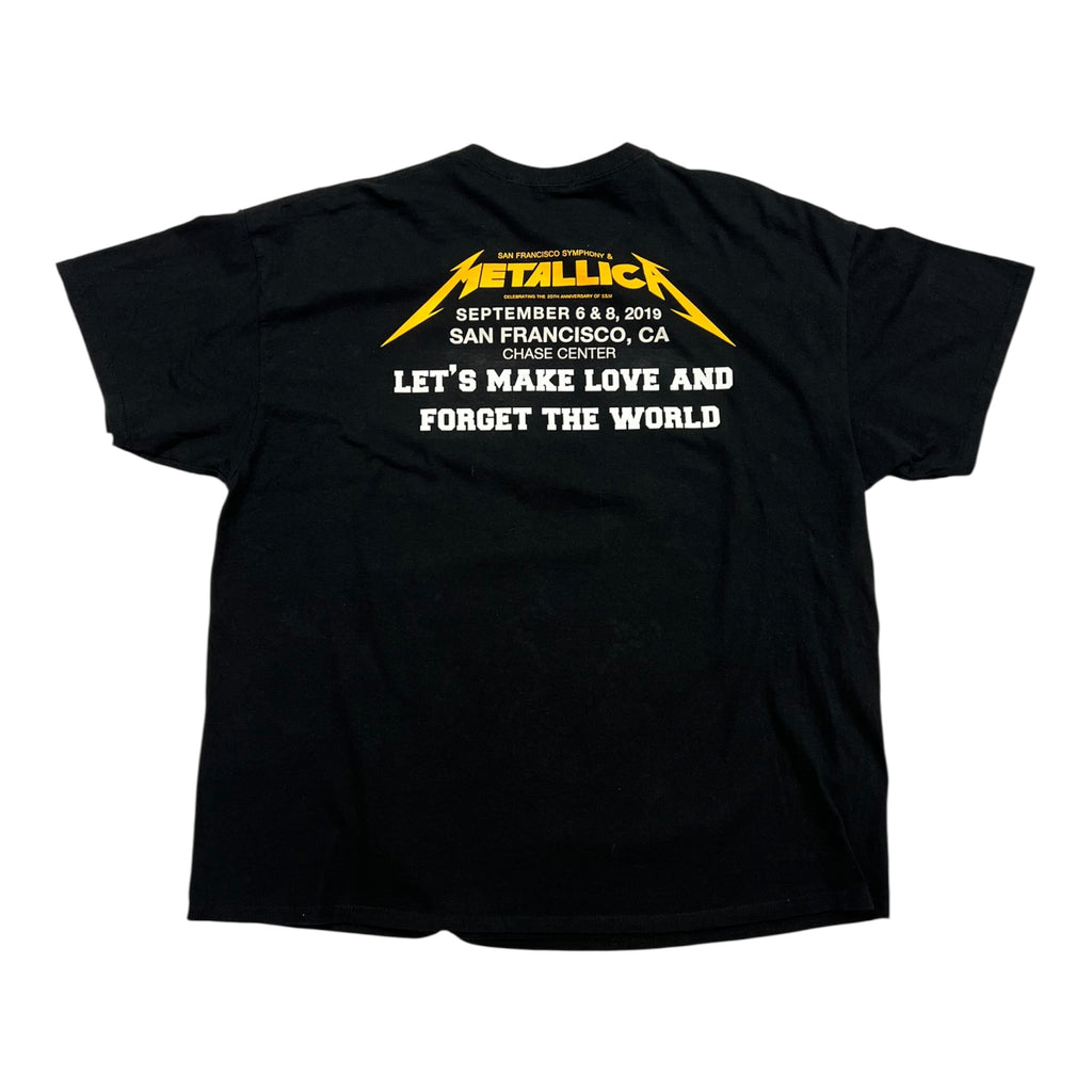 t shirt vintage con strass Metallica tg xxl