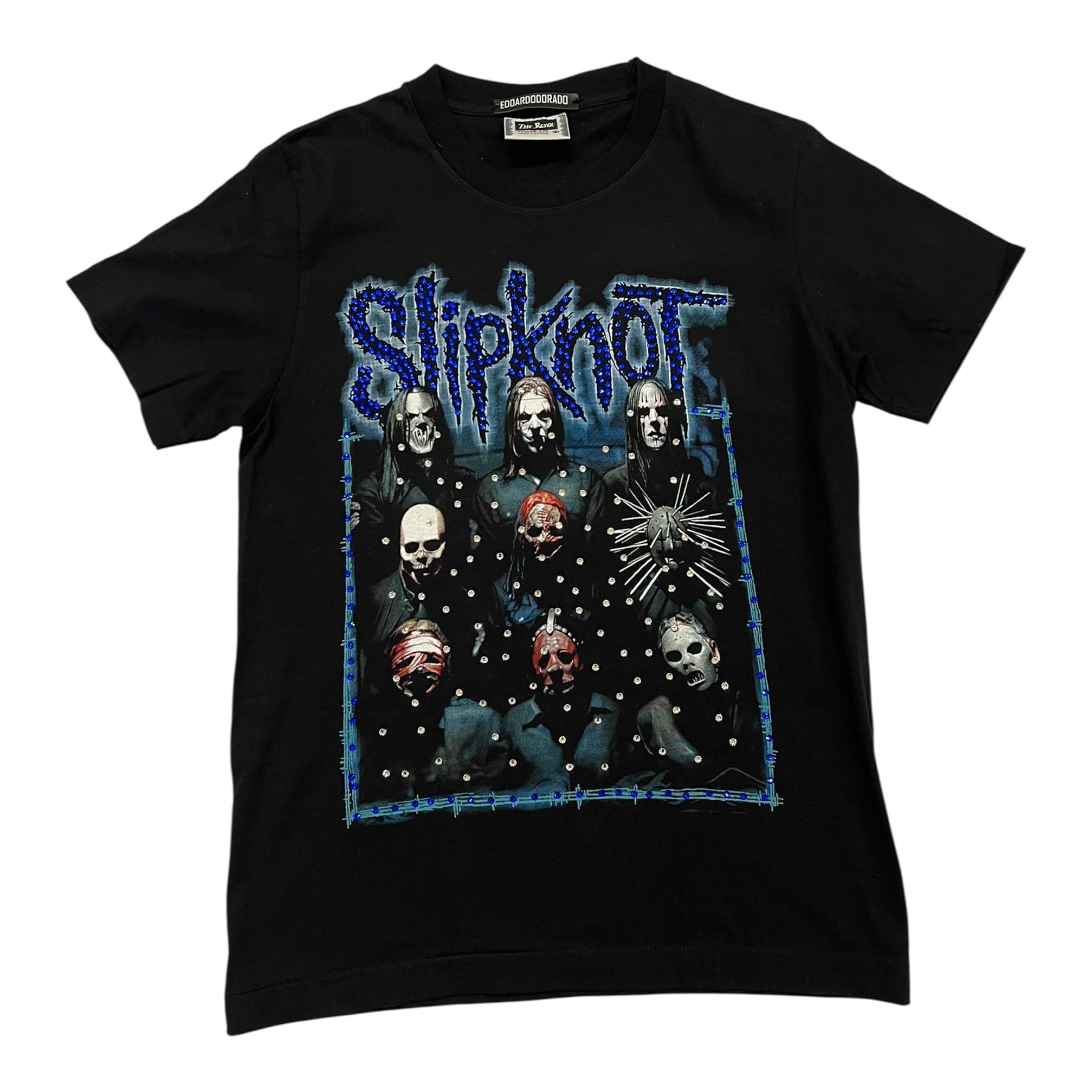 t shirt vintage con strass Slipknot tg M