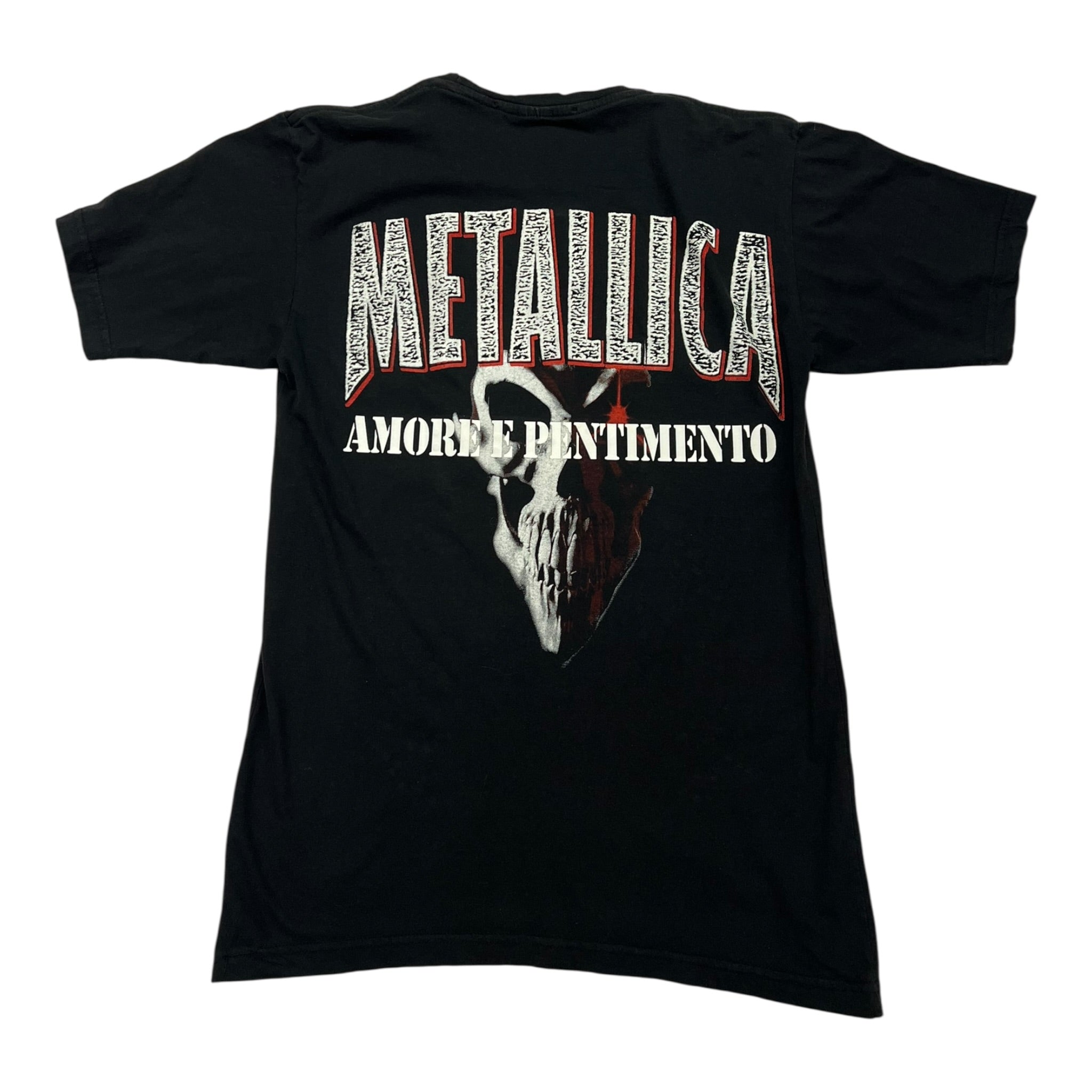 t shirt vintage con strass Metallica tg M