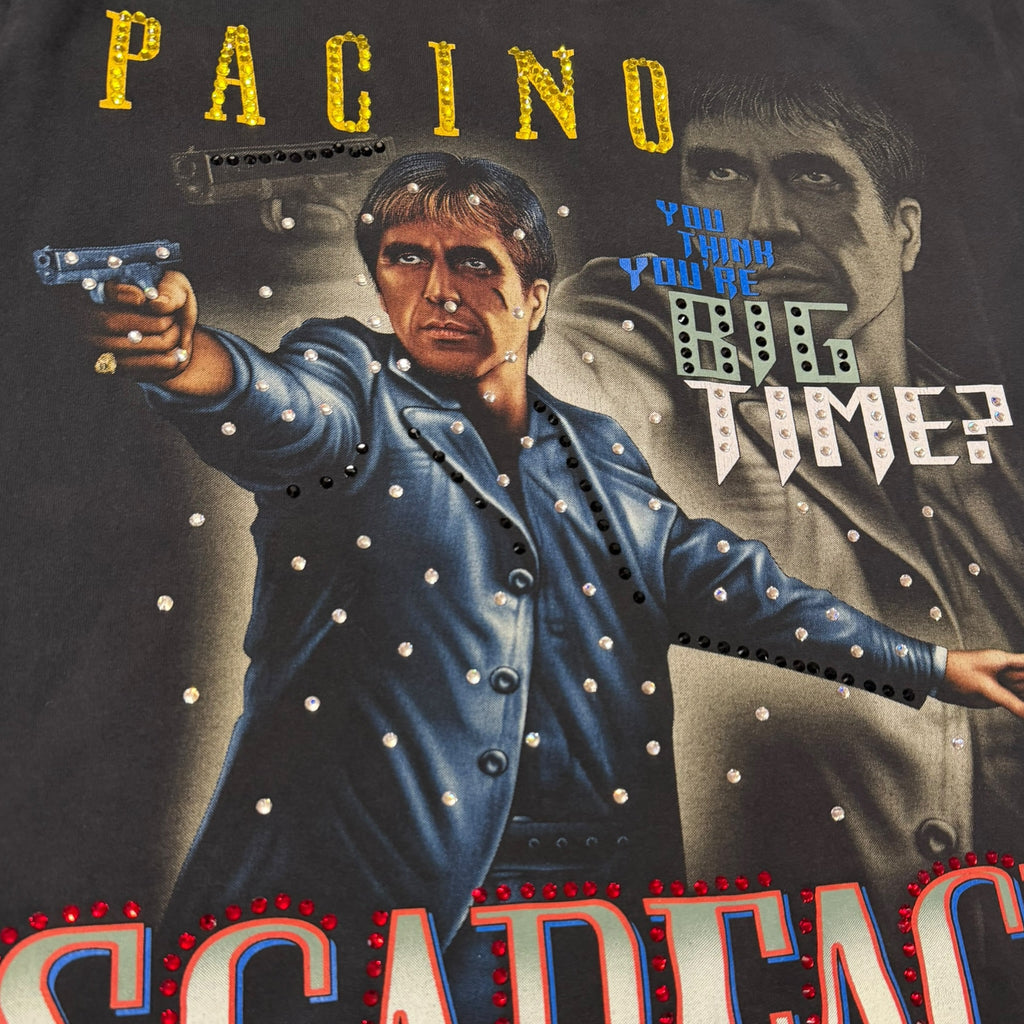 t shirt vintage con strass Al Pacino tg M