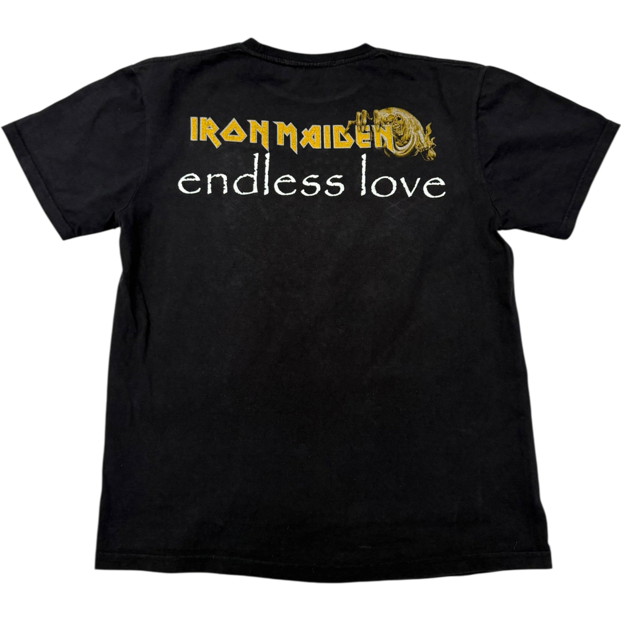 t shirt vintage con strass iron Maiden tg M