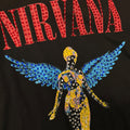 t shirt vintage con strass nirvana tg xxl