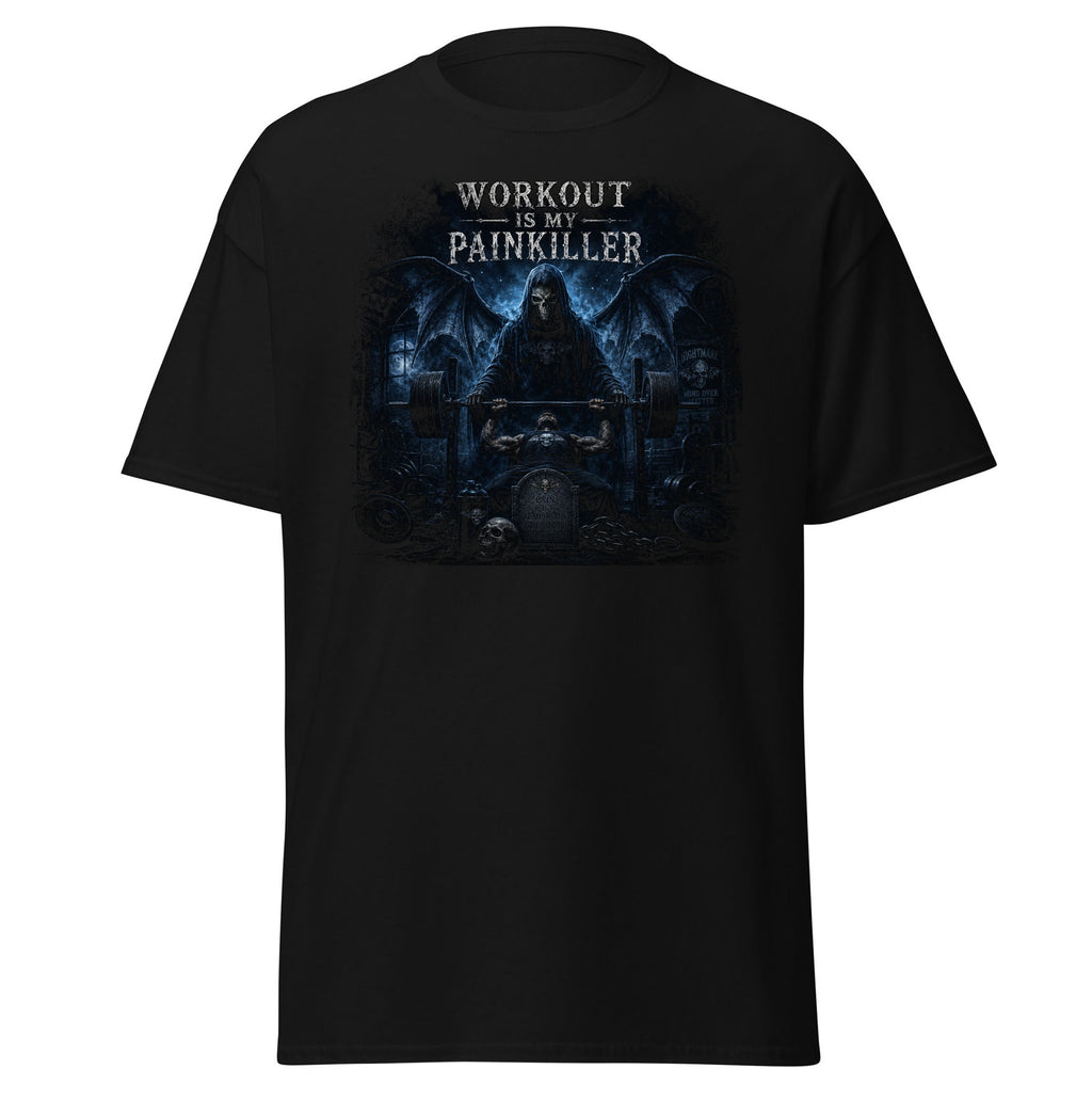 t shirt maniche corte workout is my painkiller