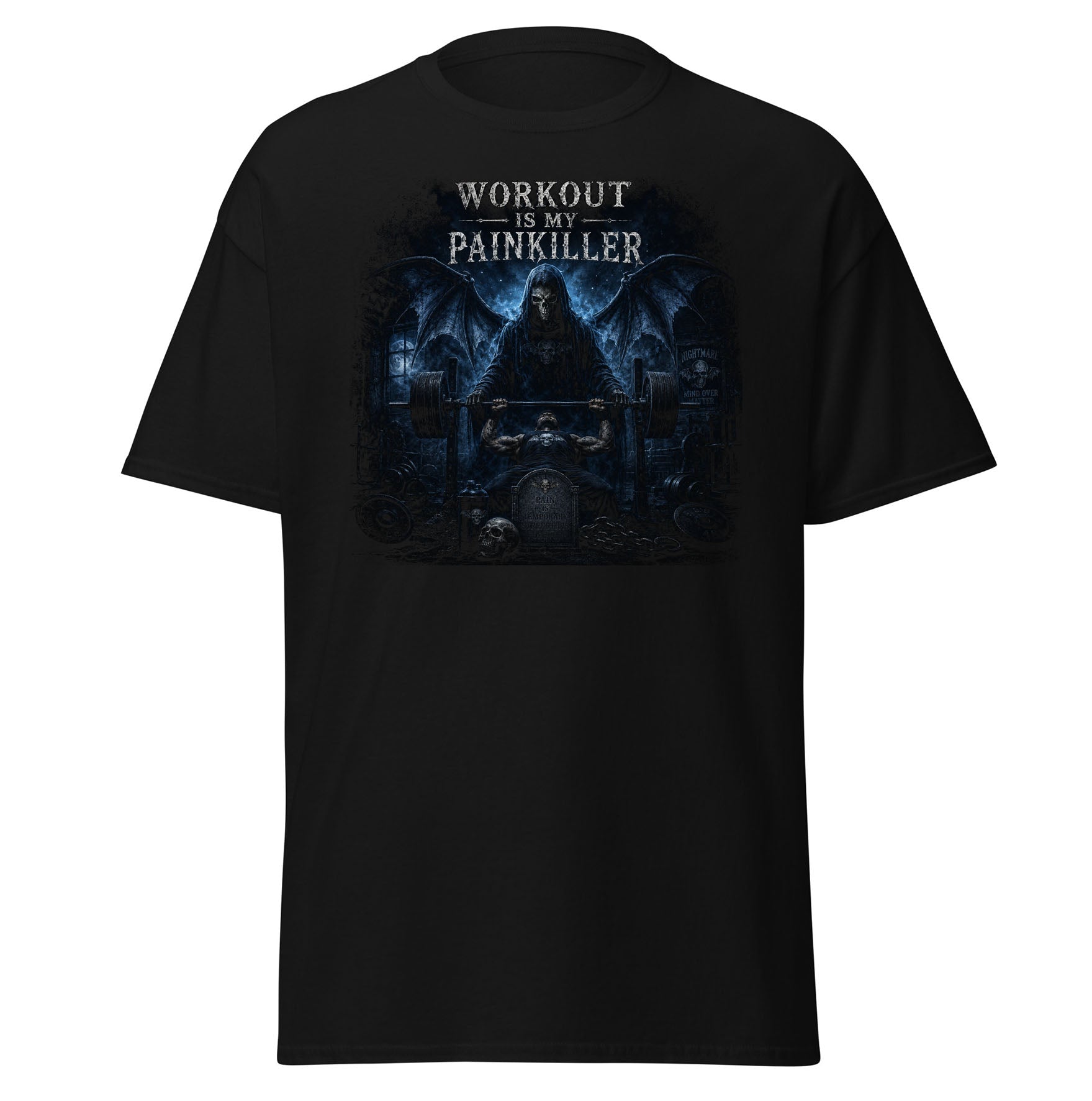 t shirt maniche corte workout is my painkiller