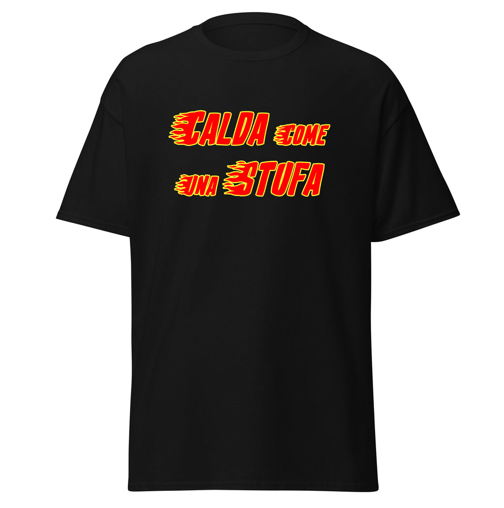 t shirt calda come una stufa