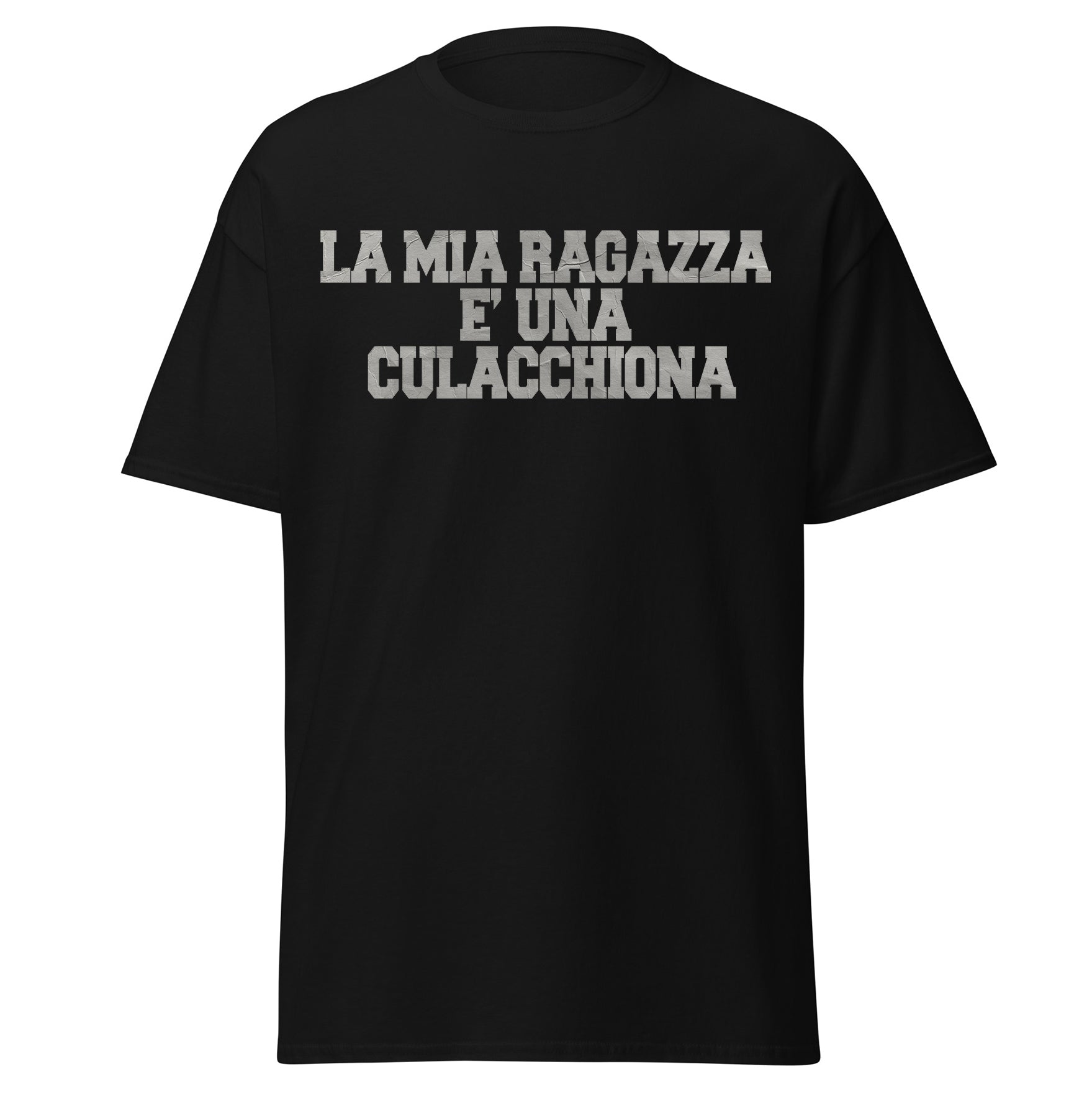 t shirt manica corta la mia ragazza è una culacchiona