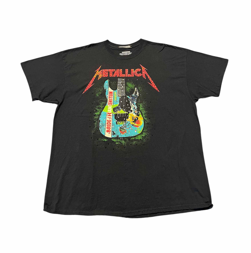 t shirt vintage con strass Metallica xxl