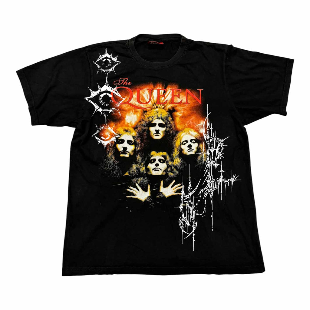 t shirt vintage sovrastampata con sigillism queen tg xL