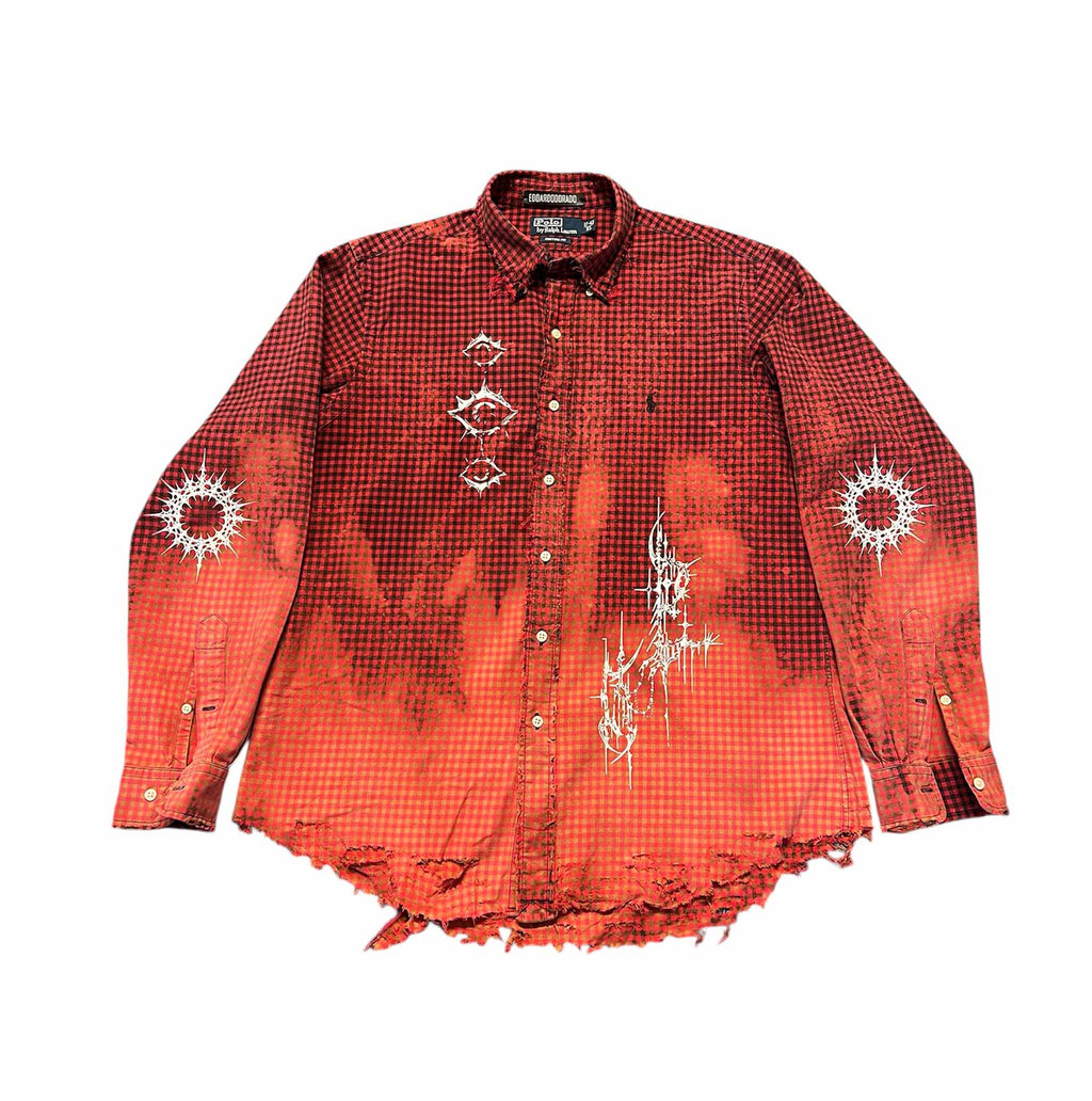 camicia vintage ralph lauren custom goth xl