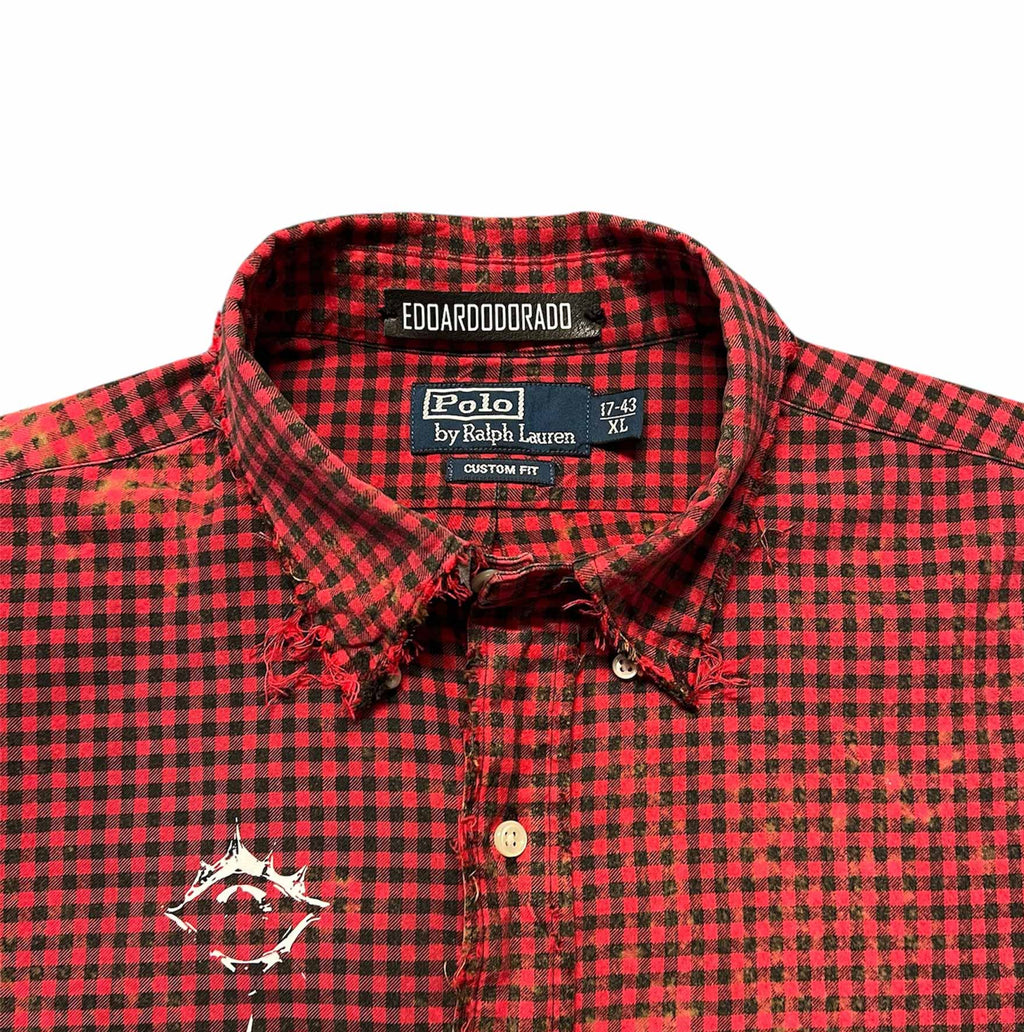camicia vintage ralph lauren custom goth xl