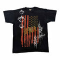 t shirt vintage sovrastampata con sigillism slayer tg M