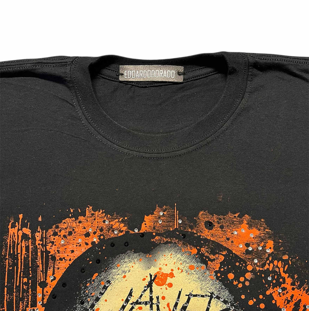 t shirt vintage con strass slayer xxl