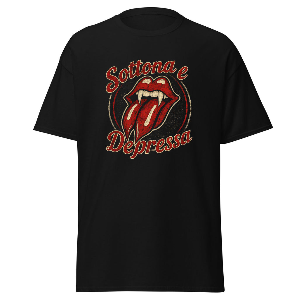 t shirt maniche corte sottona e depressa