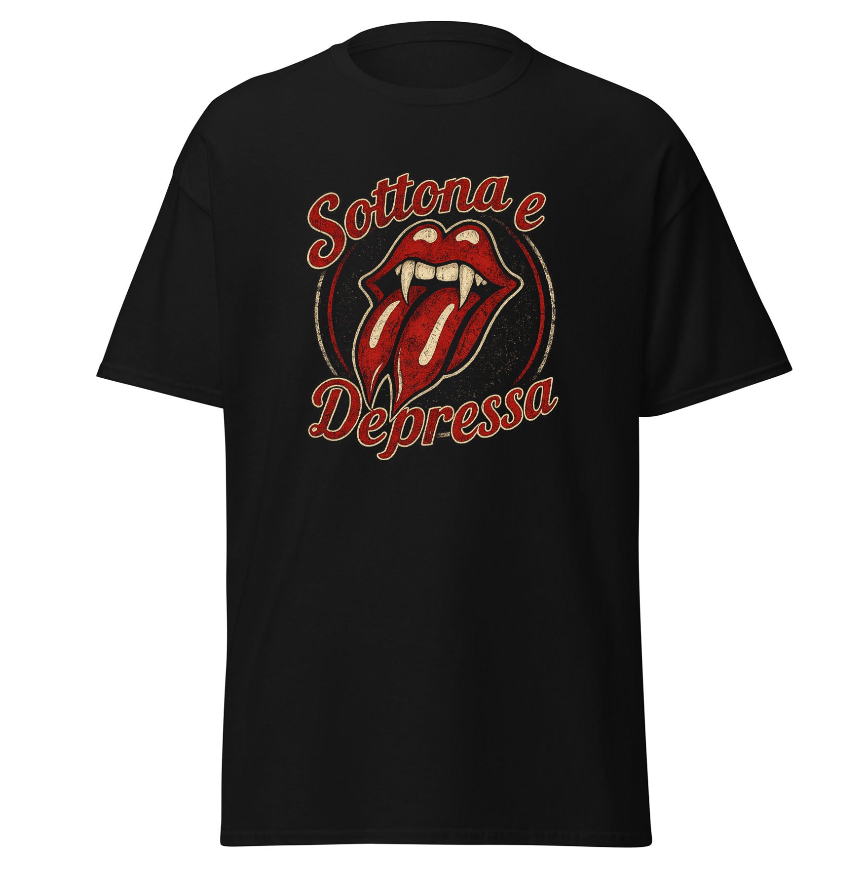 t shirt maniche corte sottona e depressa